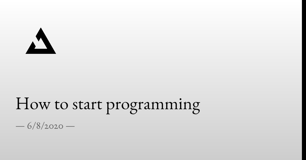 How to start programming • Inter Caetera